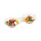 Smarty Had A Party Clear Round 2-Hole Mini Plastic Candy Bowls (288 Bowls), 288PK 2631-CASE - alternate 2